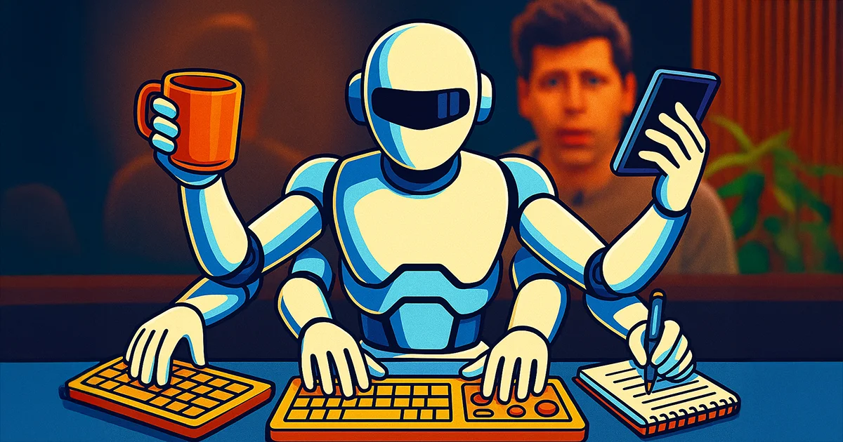 Ein KI Agent arbeitet simultan